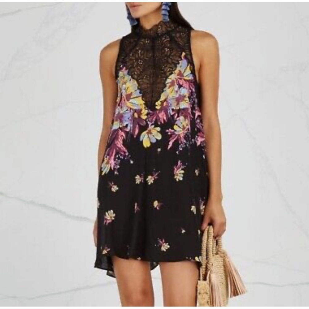 Free people intimately, Marsha printed slip dress size extra small